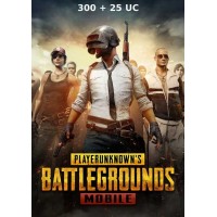 Игровая валюта PUBG Mobile 300 + 25 UC