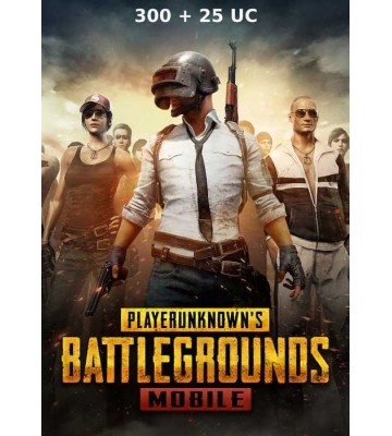 Игровая валюта PUBG Mobile 300 + 25 UC