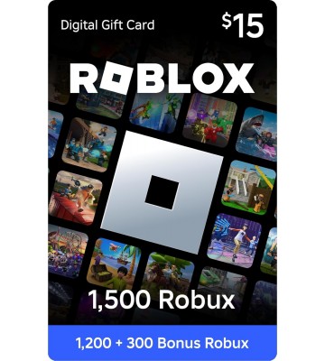 1500 Robux Roblox Gift Card | 1500 Робукс Роблокс Карта пополнения
