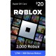 2000 Robux Roblox Gift Card | 2000 Робукс Роблокс Карта пополнения
