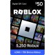 5250 Robux Roblox Gift Card | 5250 Робукс Роблокс Карта поповнення