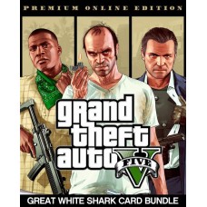 Гра Grand Theft Auto V: Premium Online Edition + Great White Shark Card Bundle для ПК (Ключ активації Rockstar)